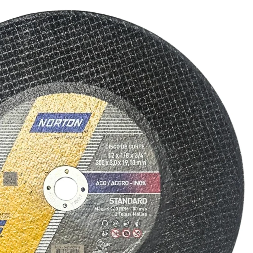 Disco de Corte para Metal 12X1/8X3/4" Norton STANDARD