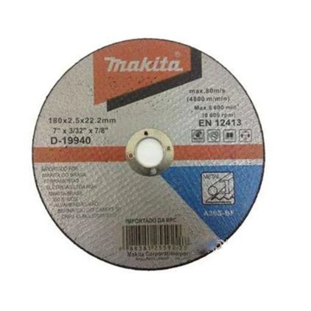 Disco de Corte para Metal 7X3/32X7/8" Makita D-19940-10