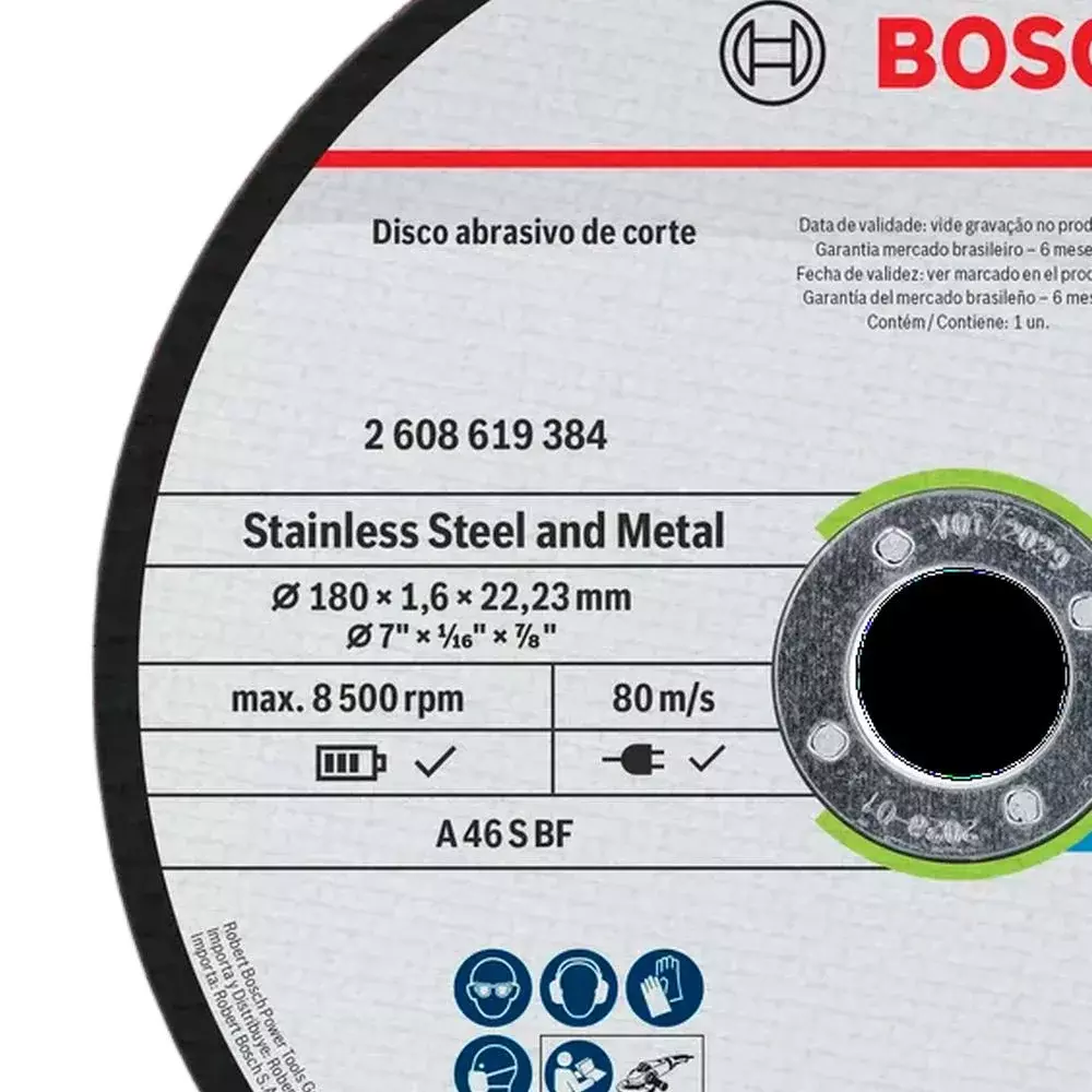 Disco de Corte Standard para Inox e Metal 7X1/16X7/8" Bosch 2608619384