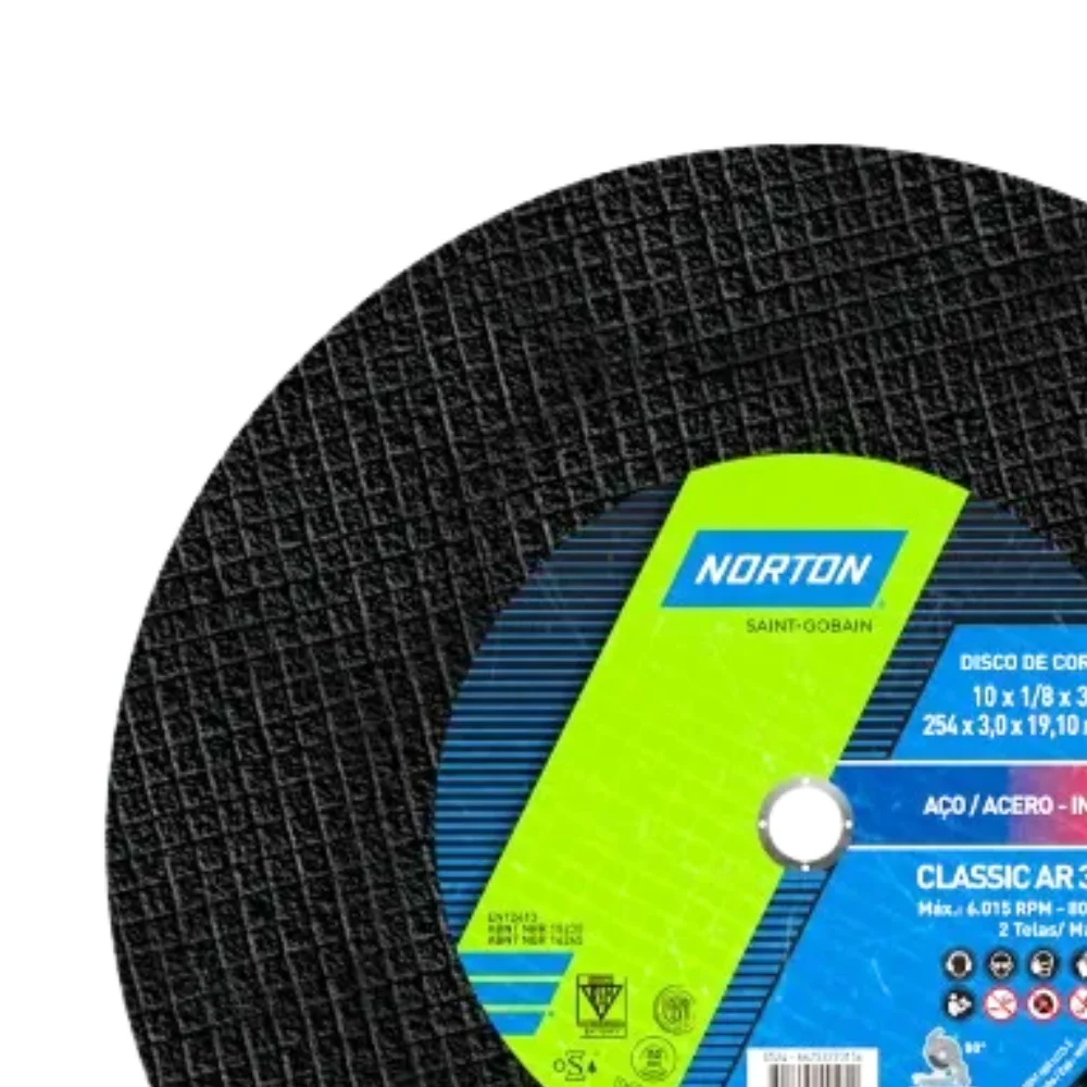 Disco de Corte Standard para Metal 10X1/8X3/4" Norton AR302