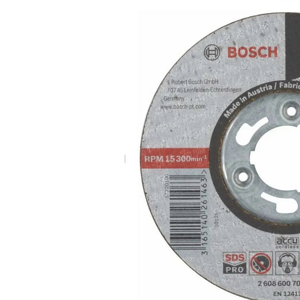 Disco de Desbaste Para Inox Sistema SDS-PRO 4X5/32X7/8" Bosch 2608600702