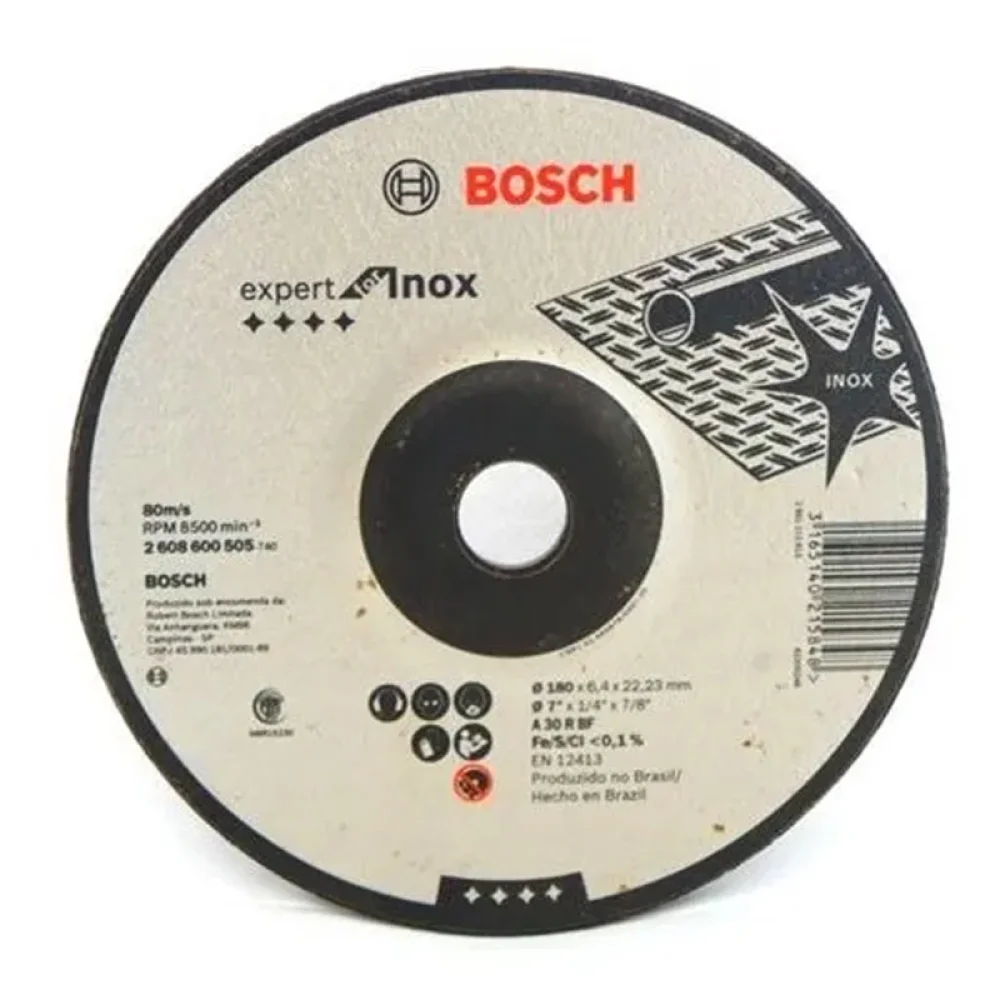 Disco de Desbaste Expert Para Inox 7X1/4X7/8" Bosch 2608600505