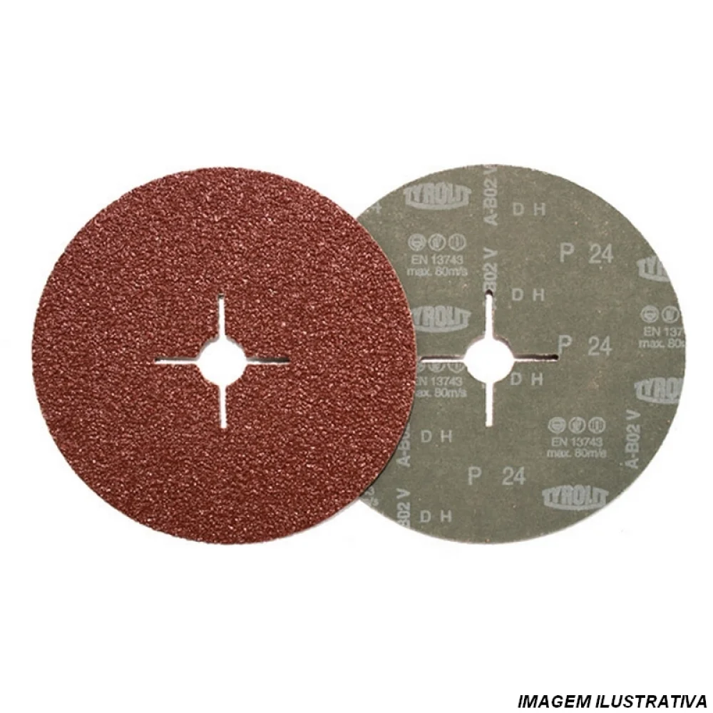 Disco de Lixa Ferro Basic Oxido de Aluminio G80-4.1/2X7/8" Tyrolit A-BO1V