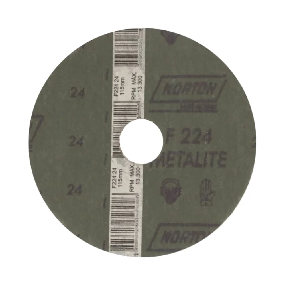 Disco de Lixa Ferro Oxido de Aluminio G24-4.1/2X7/8" Norton F224