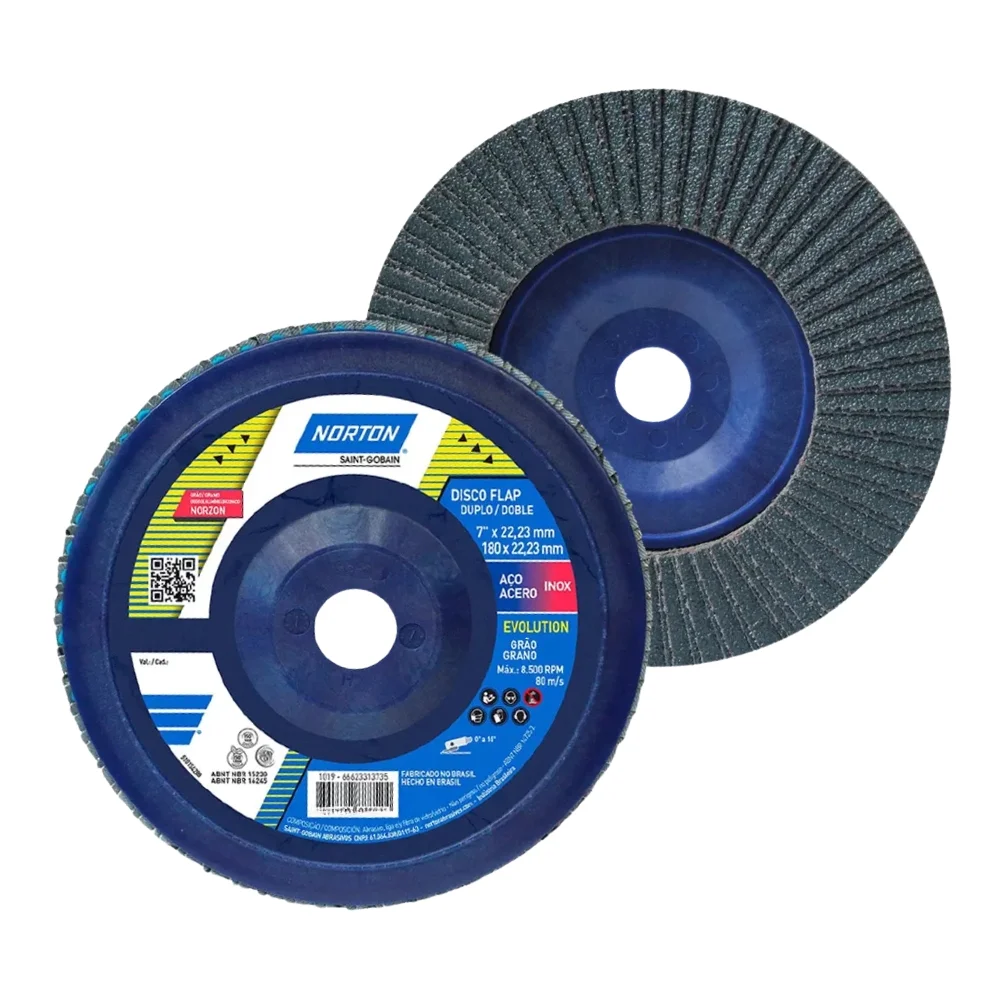Disco de Lixa Flap Disc G80-7X7/8" Norton R822 EVOLUTION