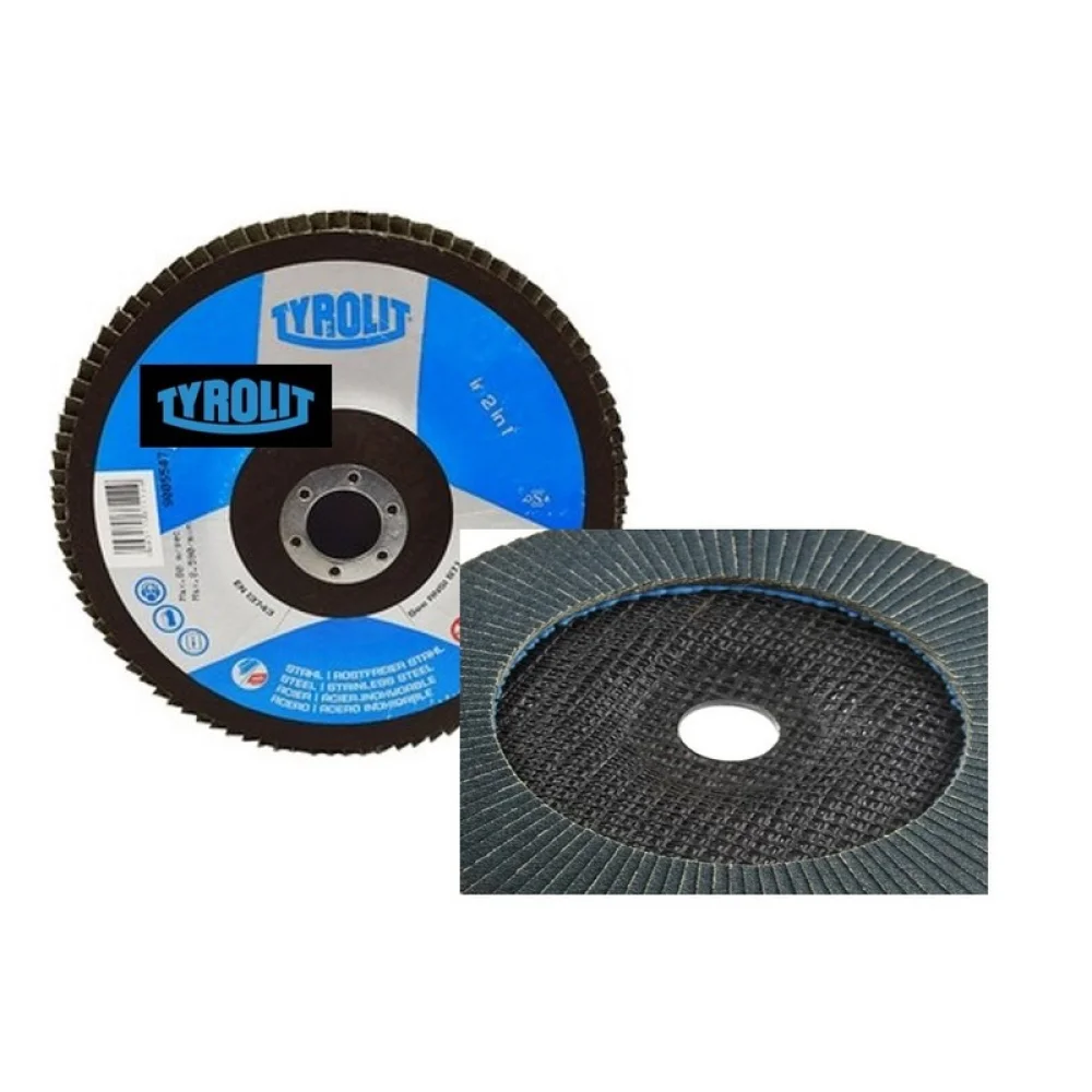 Disco de Lixa Flap Disc Standard Zirconado G60-7X7/8" Tyrolit ZA60B