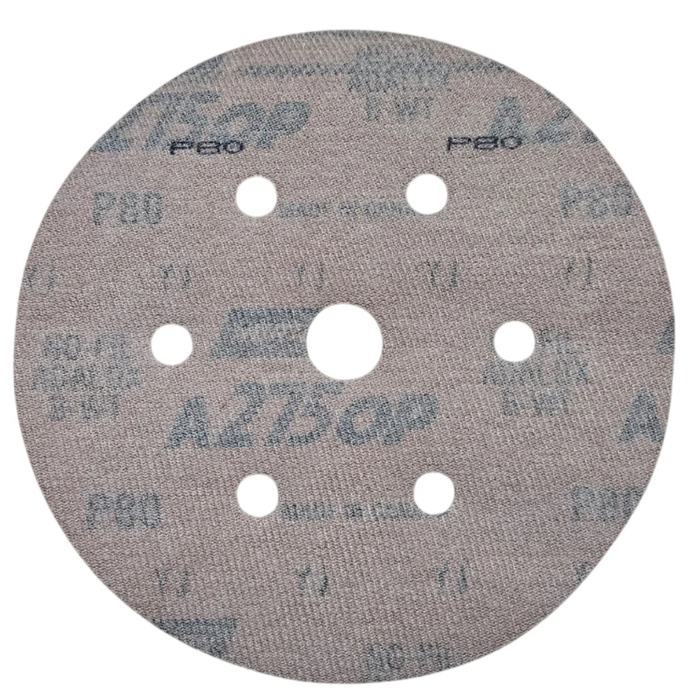 Disco de Lixa Velcro Ferro Seco Com Furo GRAO 120-6" Norton A275