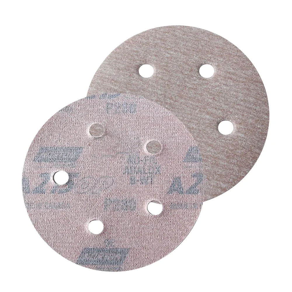 Disco de Lixa Velcro Ferro Seco Com Furo GRAO 150-6" Norton A275
