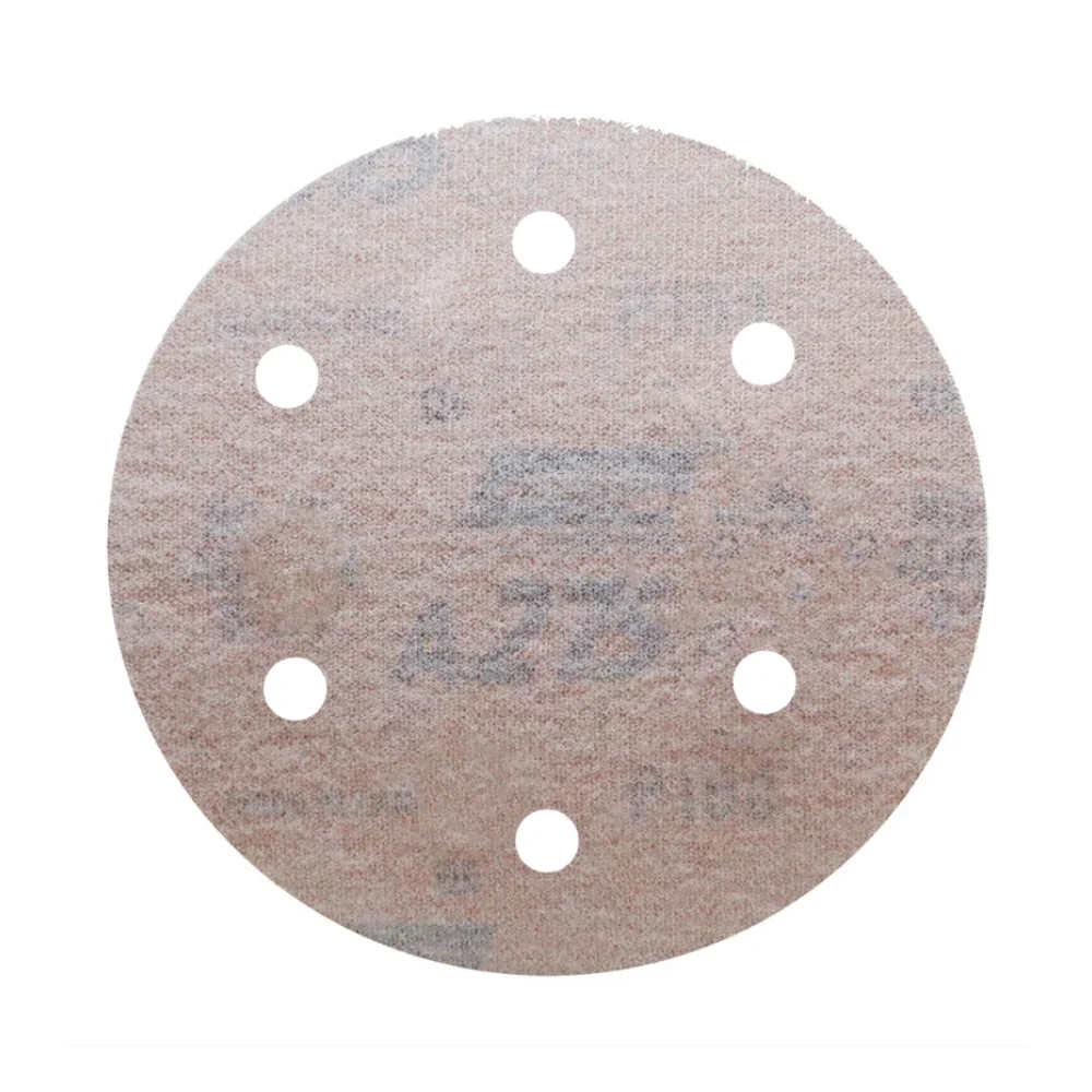 Disco de Lixa Velcro Ferro Seco Com Furo GRAO 180-6" Norton A275