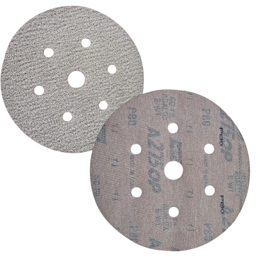 Disco de Lixa Velcro Ferro Seco Com Furo GRAO 220-6" Norton A275