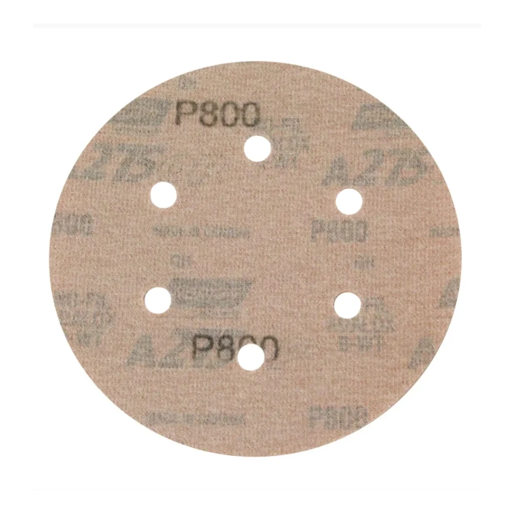 Disco de Lixa Velcro Ferro Seco Com Furo GRAO 800-6" Norton A275