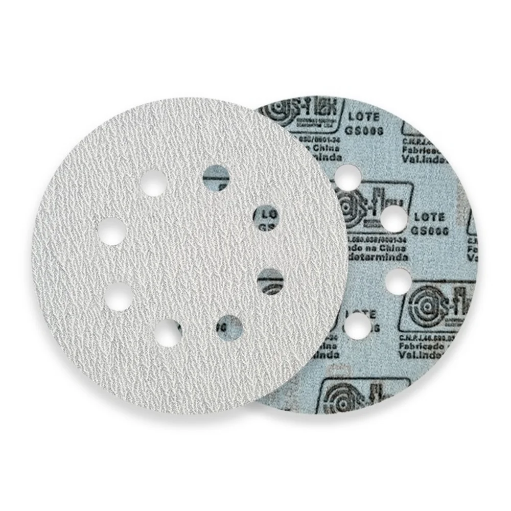 Disco de Lixa Velcro Ferro/Madeira 10pcs Com Furo GRAO 600-6" Disflex 08015