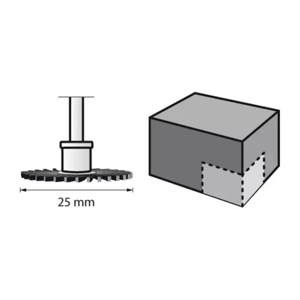 Disco de Nylon Grao 36 Para Micro Retifica 3/8" Dremel EZ-471