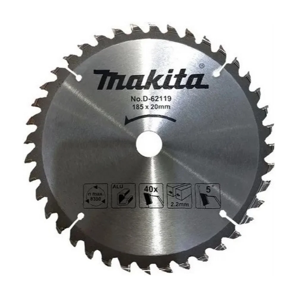 Disco de Serra Circular para Aluminio 185X20MMX40D Makita D-62119