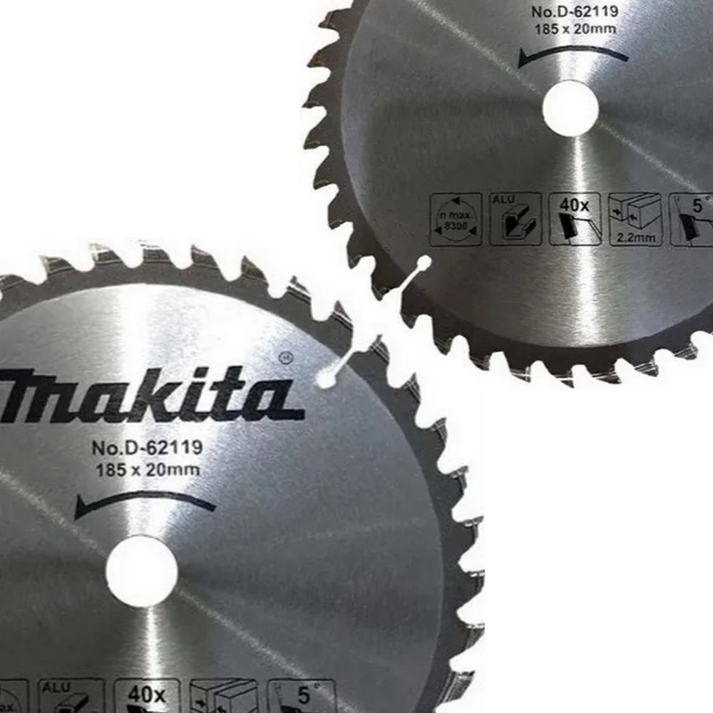 Disco de Serra Circular para Aluminio 185X20MMX40D Makita D-62119
