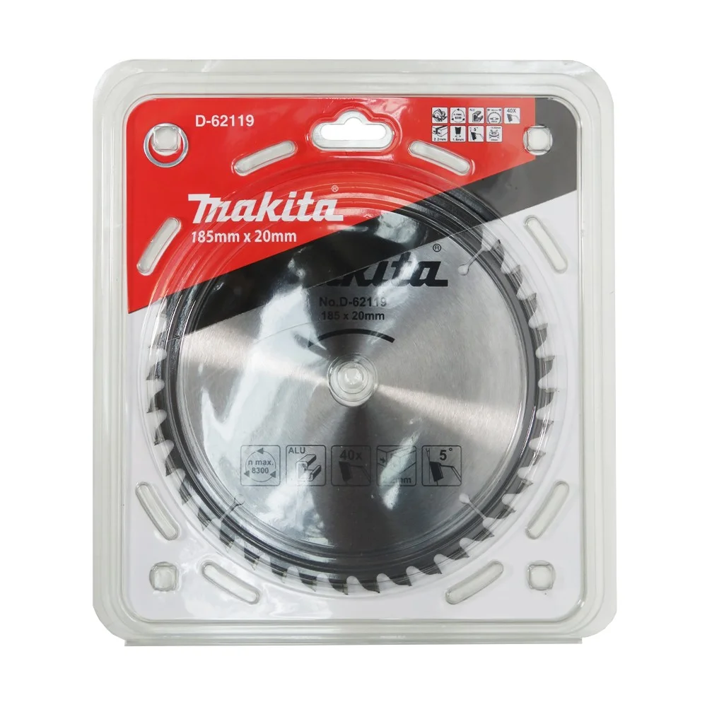 Disco de Serra Circular para Aluminio 185X20MMX40D Makita D-62119