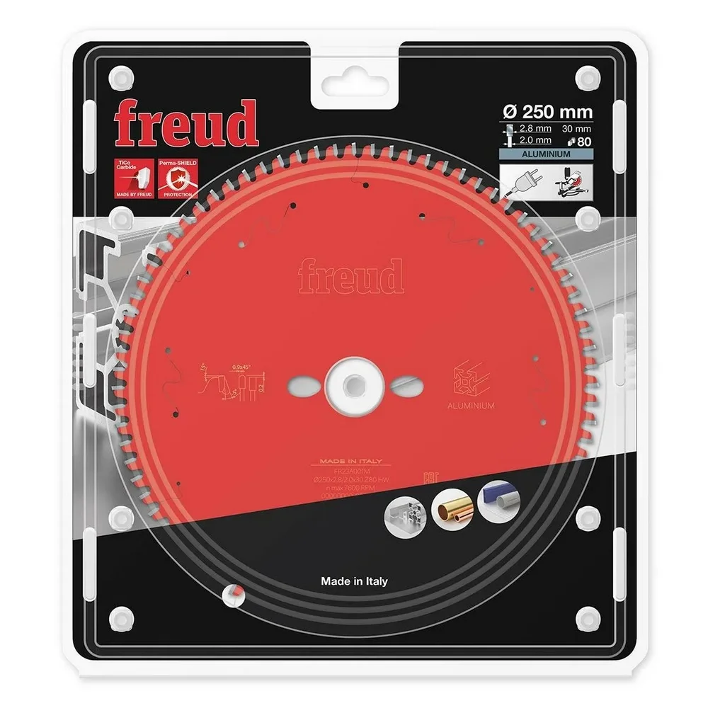 Disco de Serra Circular para Aluminio 250X30X80D Freud FR23A001M