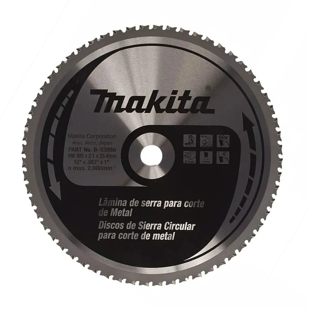 Disco de Serra Circular para Metal 305X25MMX60D Makita B-33956