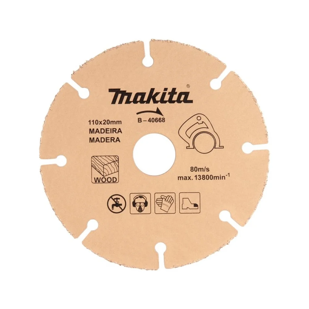 Disco de Corte de Tungstenio Para Madeira USO Serra Marmore 110X20MM Makita B-40668