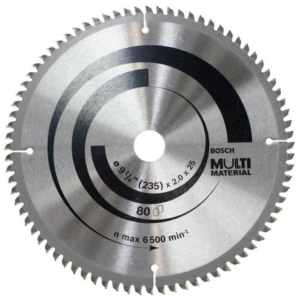 Disco de Serra Circular Widia Multimaterial para Aluminio Madeira e Plastico 235X25X80D Bosch 2608642197
