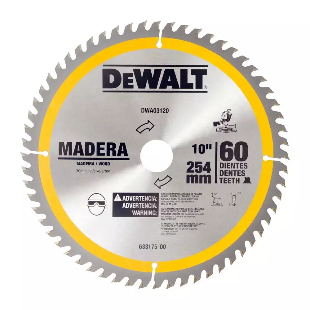 Disco de Serra Circular Widia 250X25X60D Dewalt DWA03120