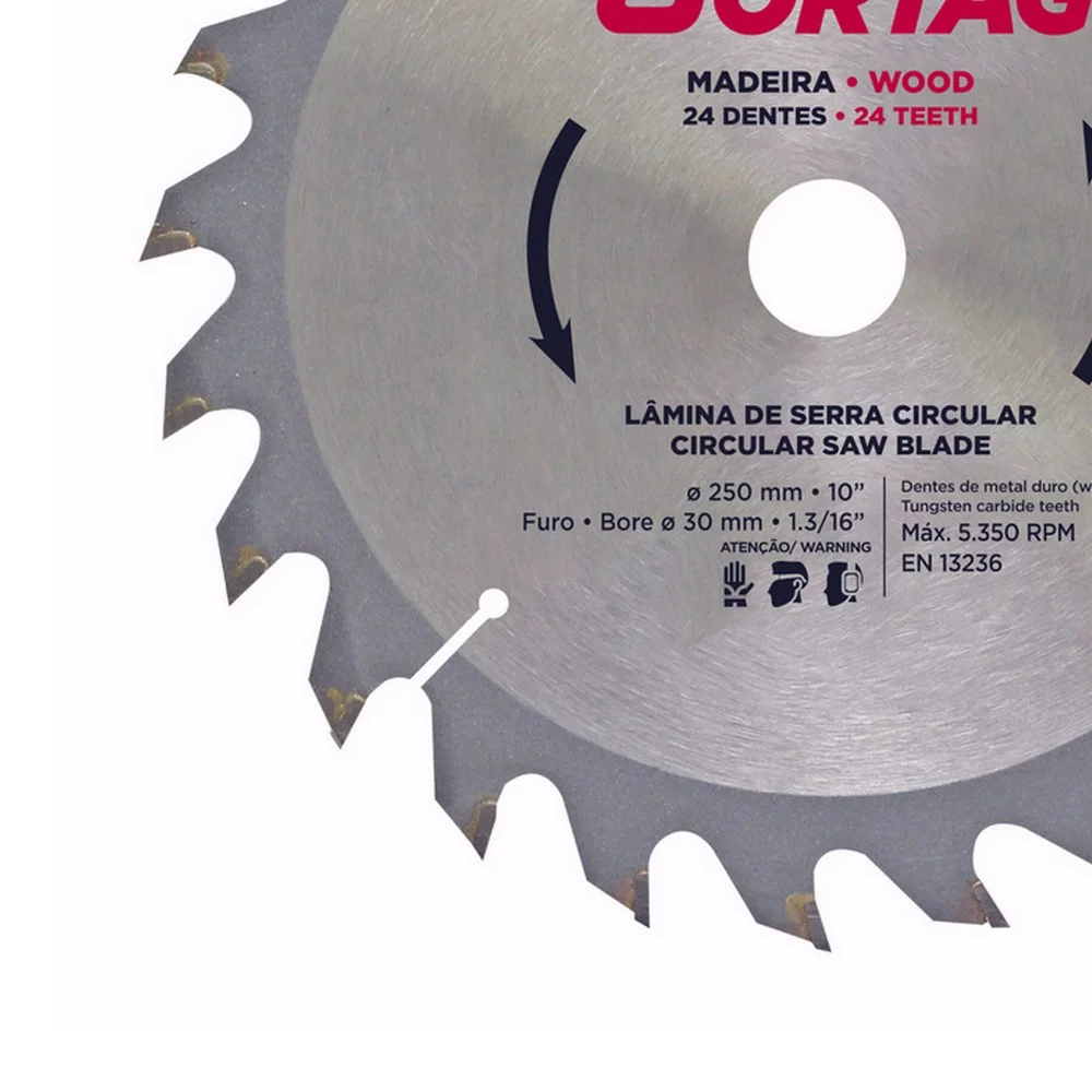 Disco de Serra Circular Widia 250X30X24D Cortag 61770