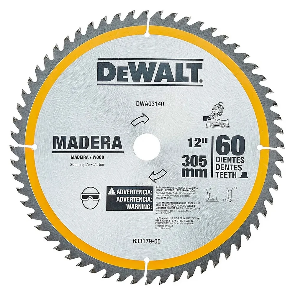 Disco de Serra Circular Widia 300X25X60D Dewalt DWA03140