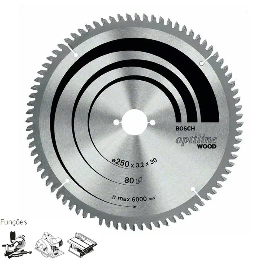 Disco de Serra Circular Widia Optiline 350X30X60D Bosch 2608640931