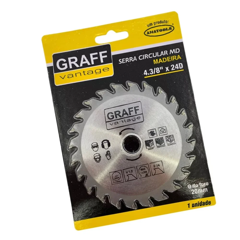 Disco de Serra Circular Widia 4.3/8X20X24D Graff 5790001