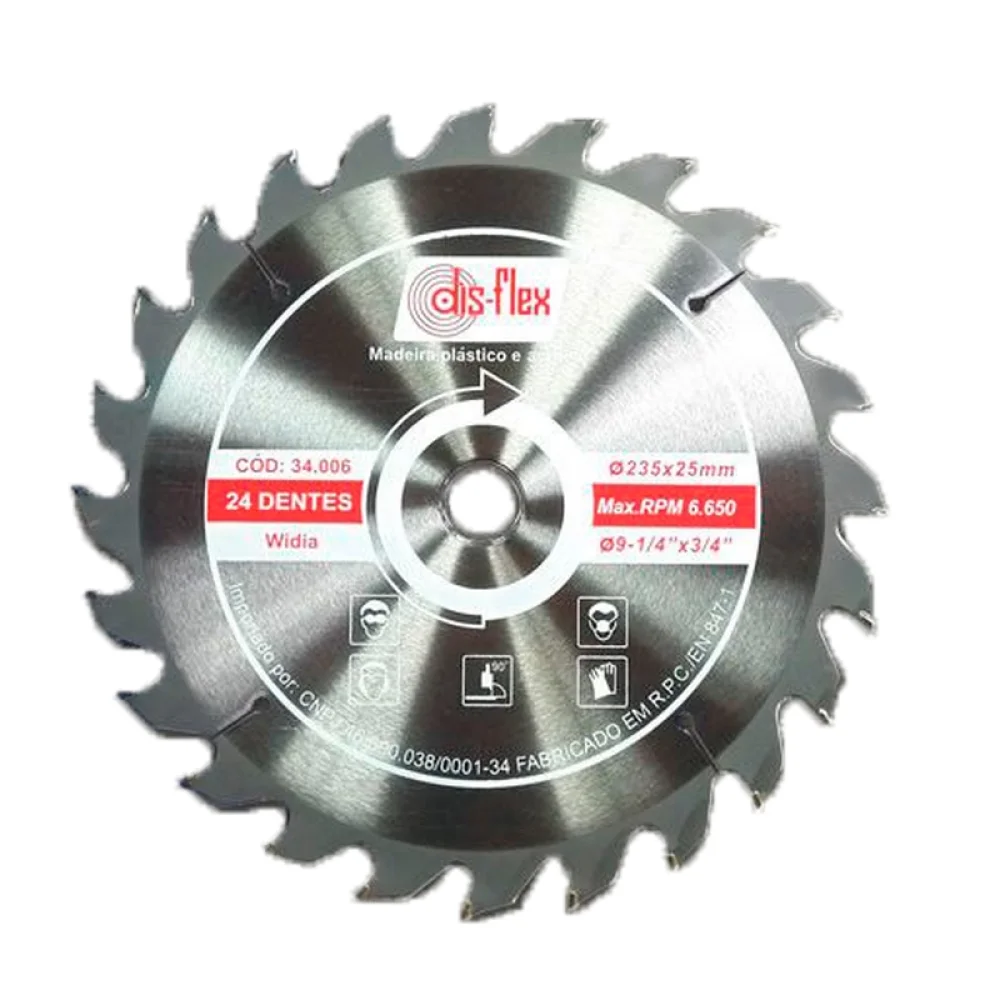 Disco de Serra Circular Widia 7.1/4X20X24D Disflex 34004