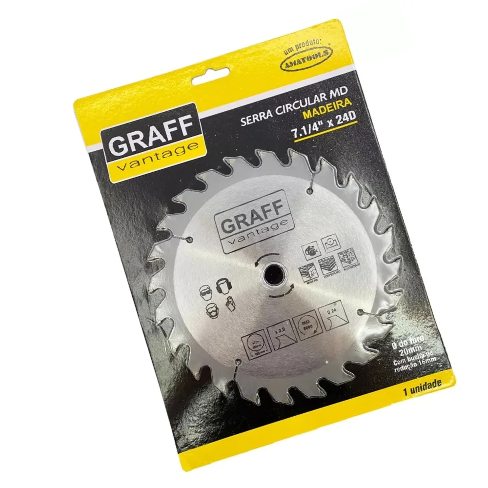 Disco de Serra Circular Widia 7.1/4X20X24D Graff 5790003