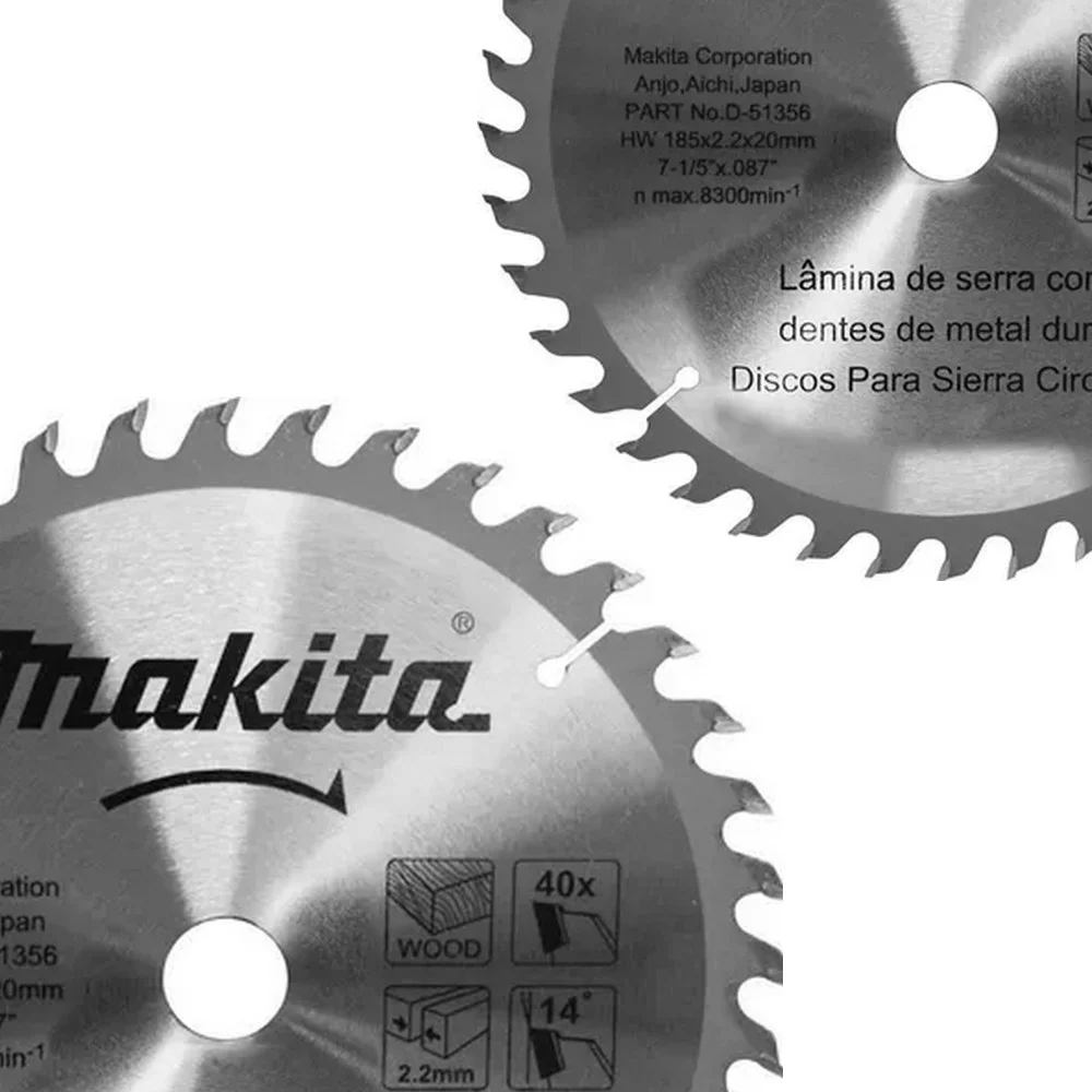 Disco de Serra Circular Widia 7.1/4X20X40D Makita D51356-10