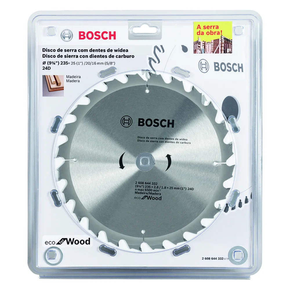 Disco de Serra Circular Widia 9.1/4X25X24D Bosch 2608644332