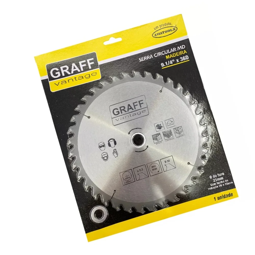 Disco de Serra Circular Widia 9.1/4X25X36D Graff 5790007