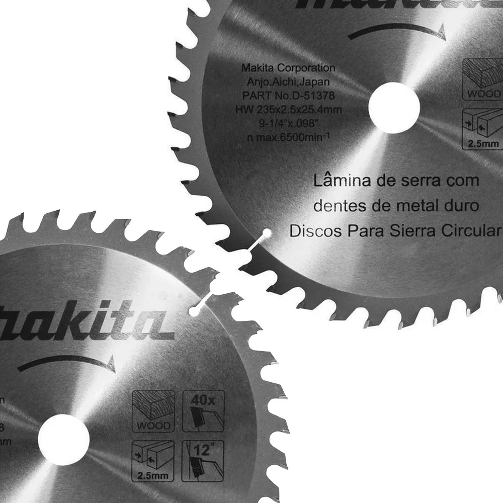 Disco de Serra Circular Widia 9.1/4X25X40D Makita D-51378