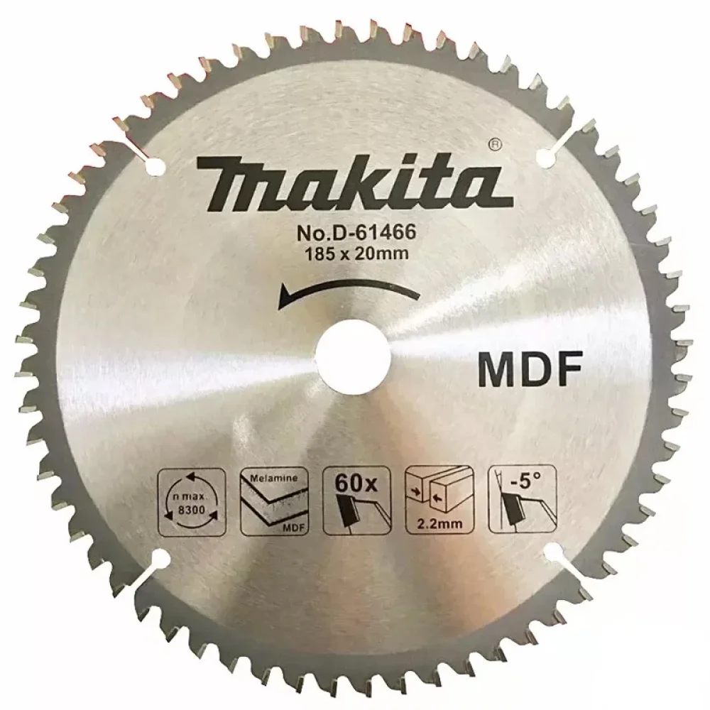 Disco de Serra Circular Widia Para MDF 185X20X60D Makita D-61466