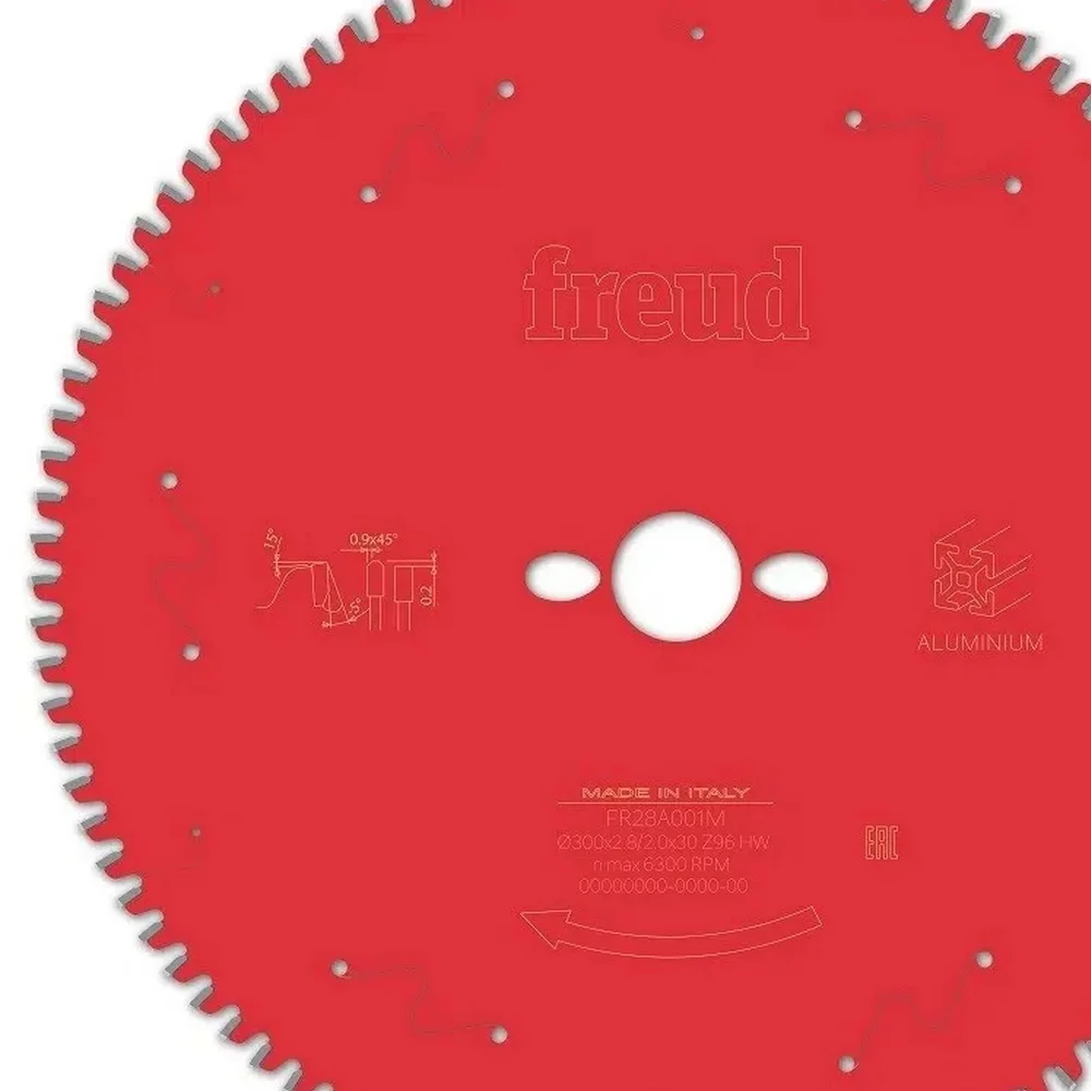 Disco de Serra Circular Widia Para MDF e MDP 300X30X96D Freud FR28A001M