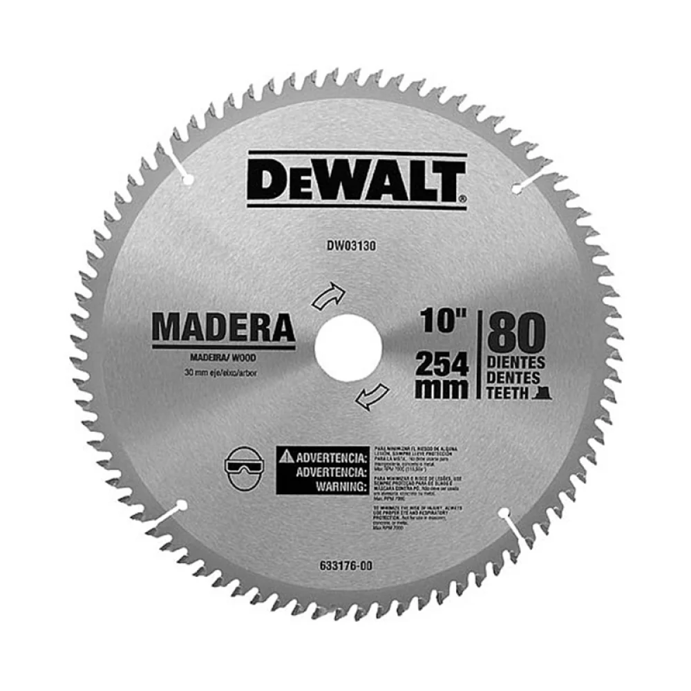Disco de Serra Circular Widia 10X25X80D Dewalt DWA03130
