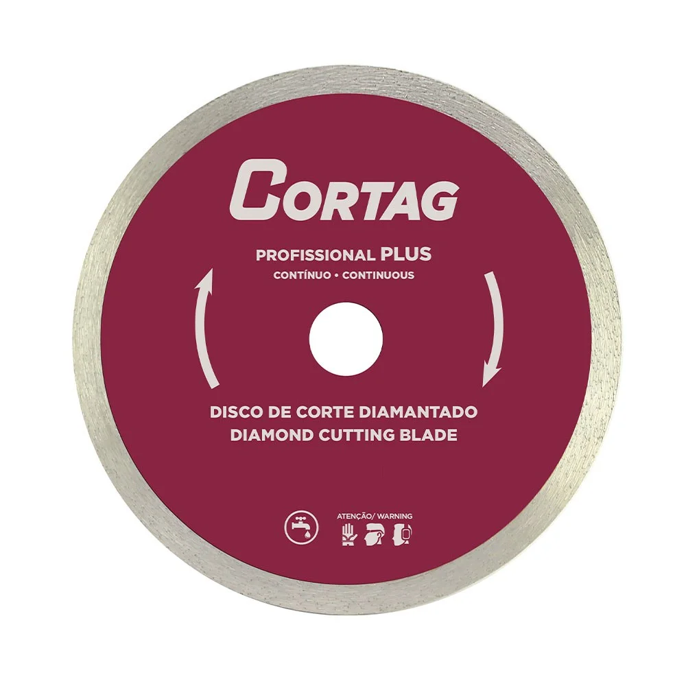 Disco Diamantado Liso Profissional Plus para Maquina Zapp G2 e Zapp FIT 10"-250MM Cortag 61550