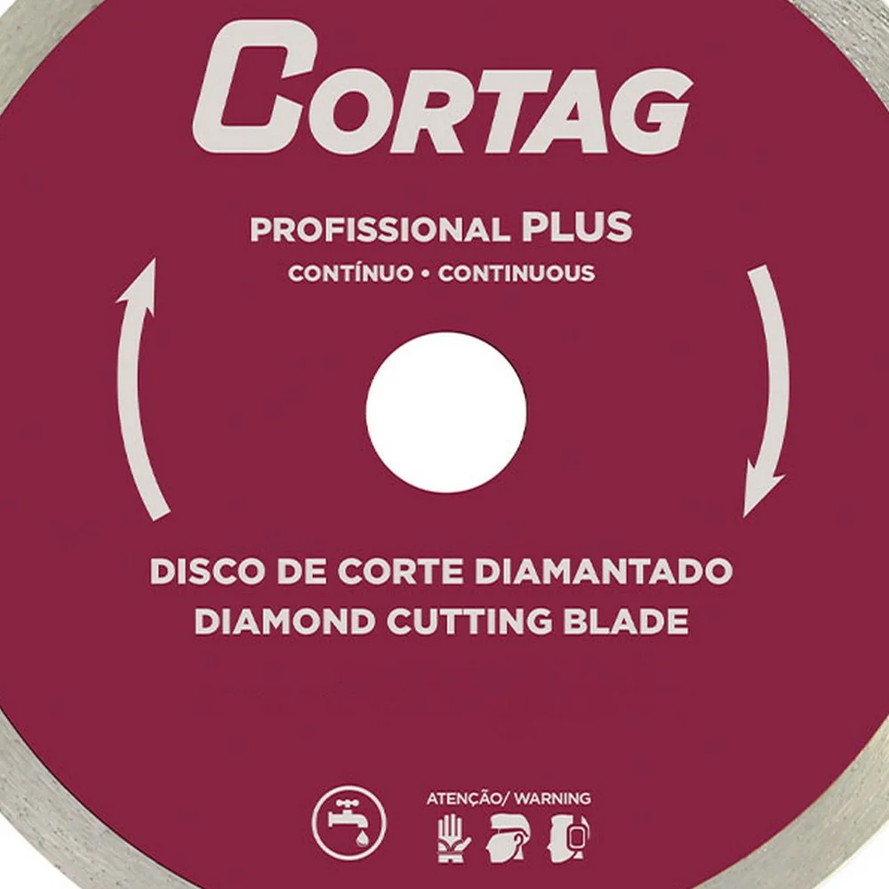 Disco Diamantado Liso Profissional Plus para Maquina Zapp G2 e Zapp FIT 10"-250MM Cortag 61550