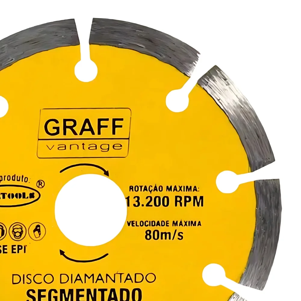 Disco Diamantado Segmentado 4.3/8"-110MM Graff 6850002