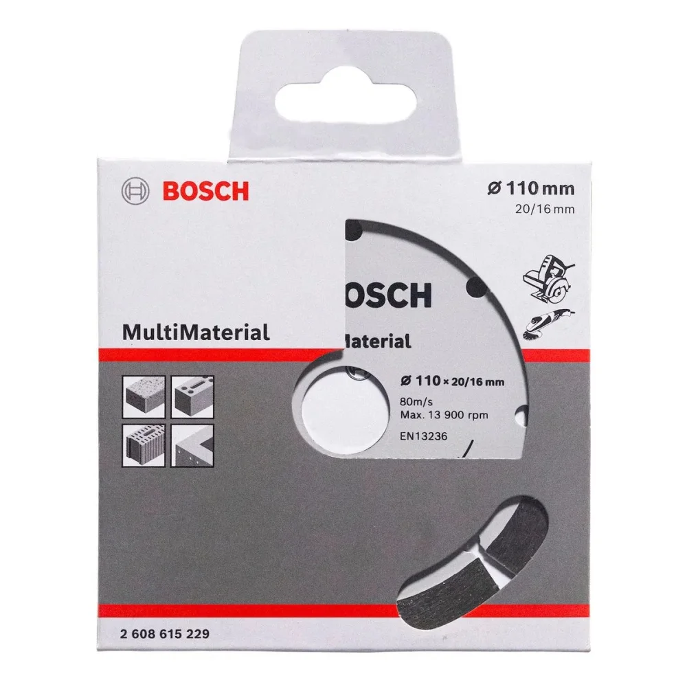 Disco Diamantado Segmentado Multimaterial 4.3/8"-110MM Bosch 2608615229