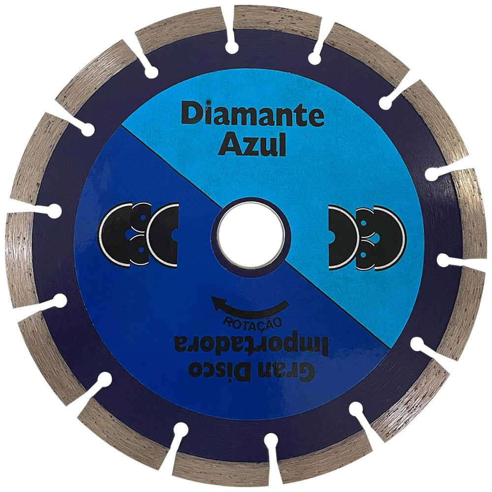 Disco Diamantado Segmentado USO Em Esmerilhadeira 7"-180MM Diamante Azul 49