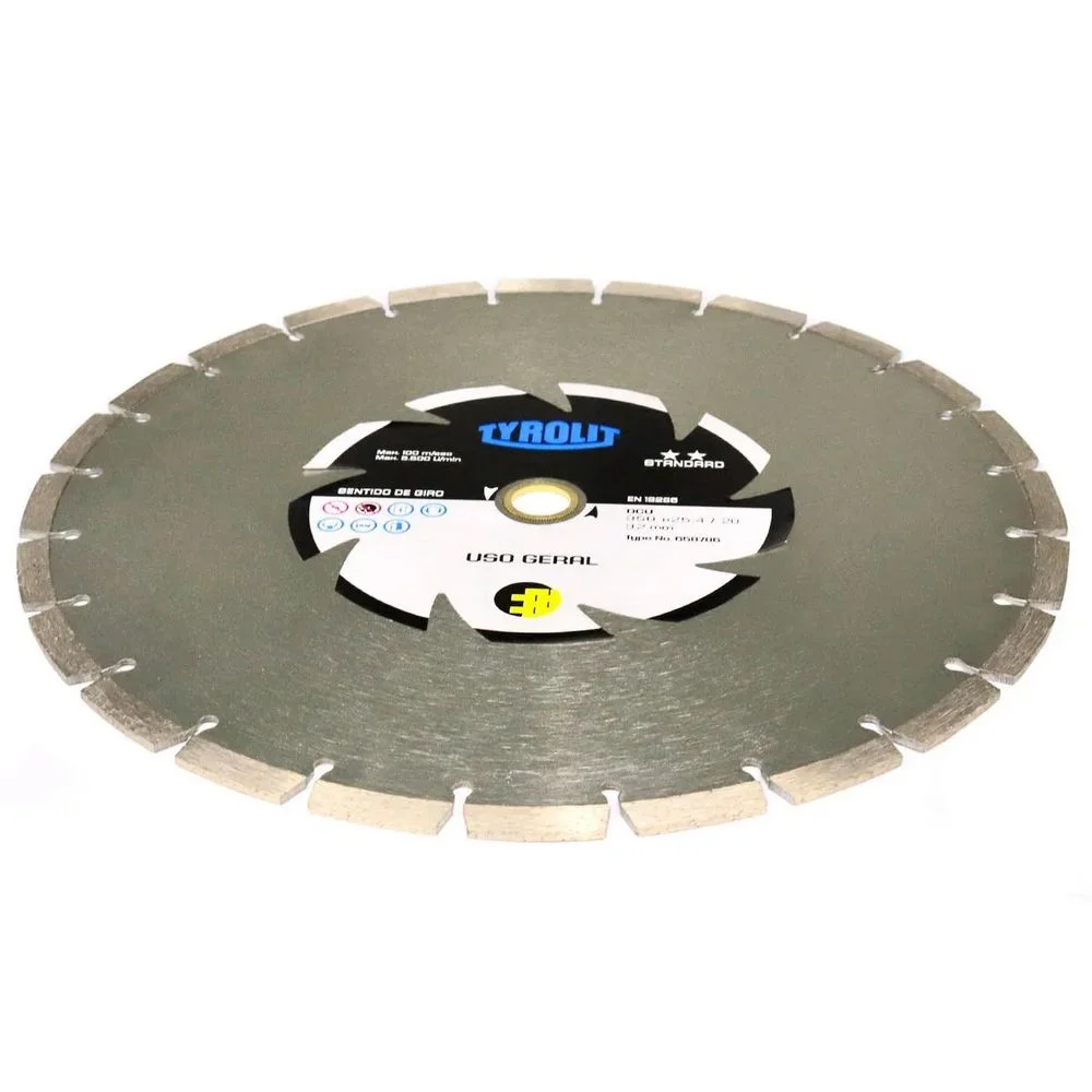 Disco Diamantado Segmentado Para Pedra Concreto e Ceramica 14X1"-350MM Tyrolit 658786