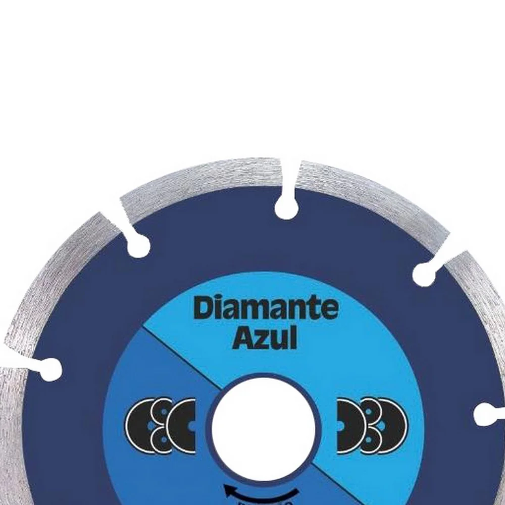 Disco Diamantado Segmentado Para Pisos Granito e Marmore Corte a Seco e Umido 4"-105MM Diamante Azul