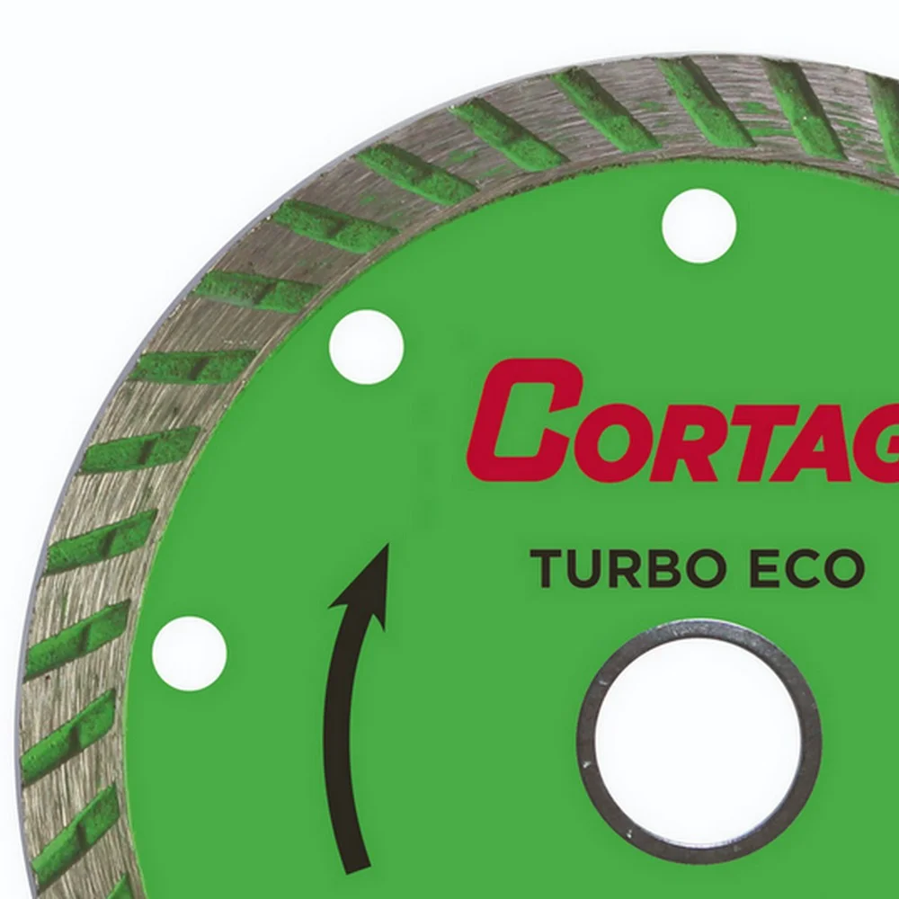 Disco Diamantado Turbo Eco Para Marmore Granito Pedras Corte a Seco 4.3/8"-110MM Cortag 60598
