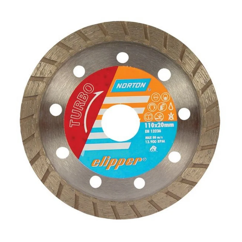 Disco Diamantado Turbo Para Marmore e Granito Core Umido 7"-180MM Norton PRO