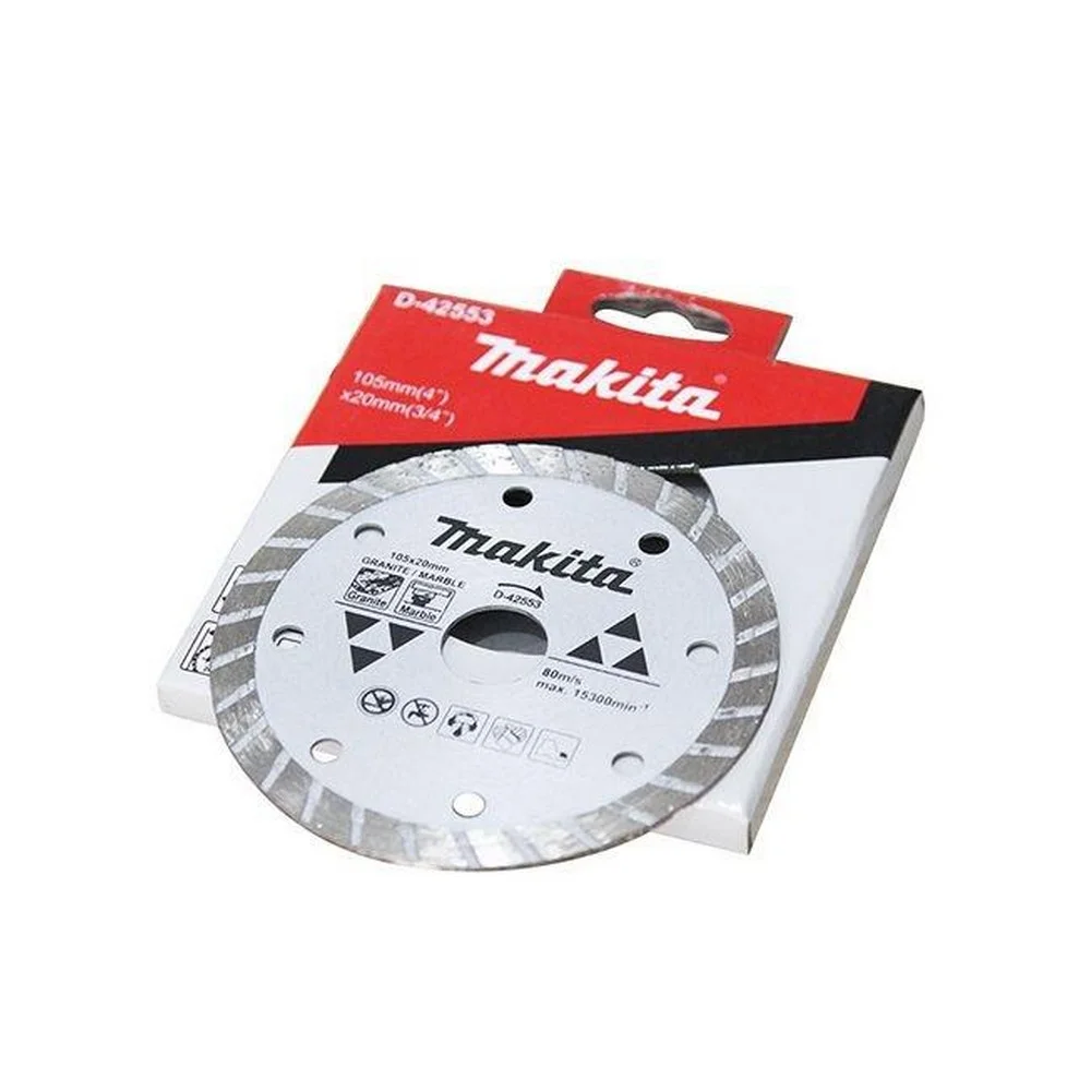 Disco Diamantado Turbo Para Marmore e Granito Corte a Seco 4"-105MM Makita D-42553