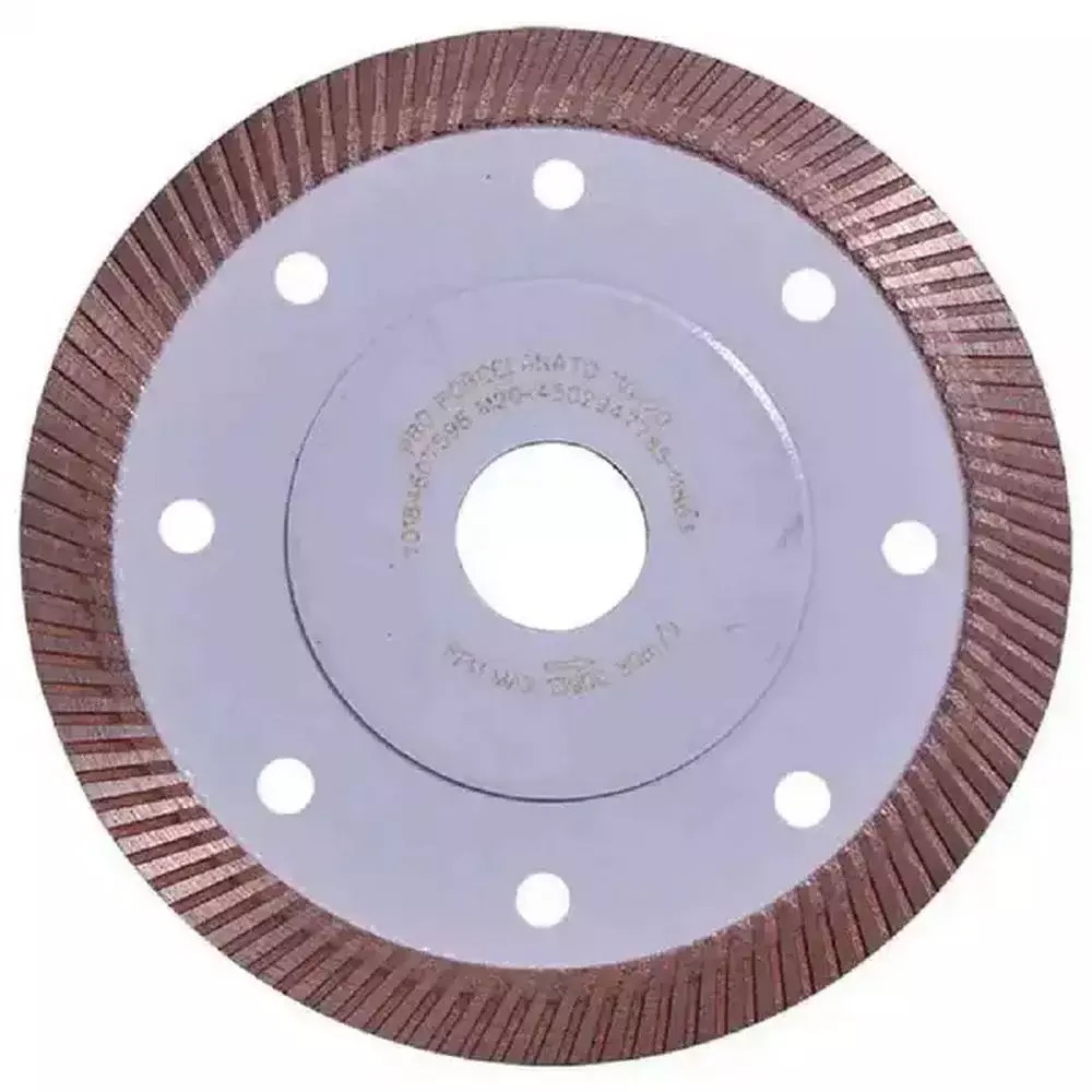 Disco Diamantado Turbo para Porcelanato Corte Umido 4.3/8"-110MM Norton PRO