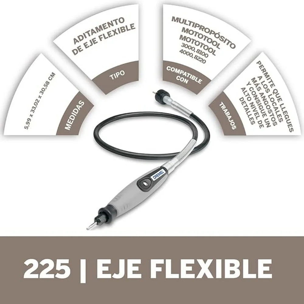 Eixo Flexivel para Micro Retifica Dremel 225